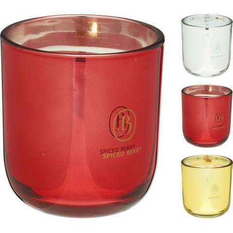 VASO VETRO CCANDELA 9X9CM 3AS